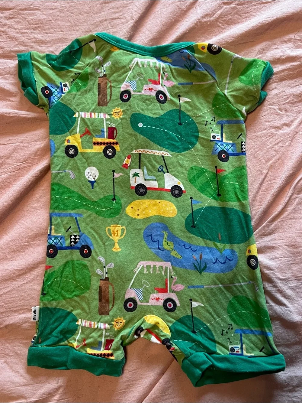 Little Sleepies Golf Print Shorty Zippy 0-3 Months